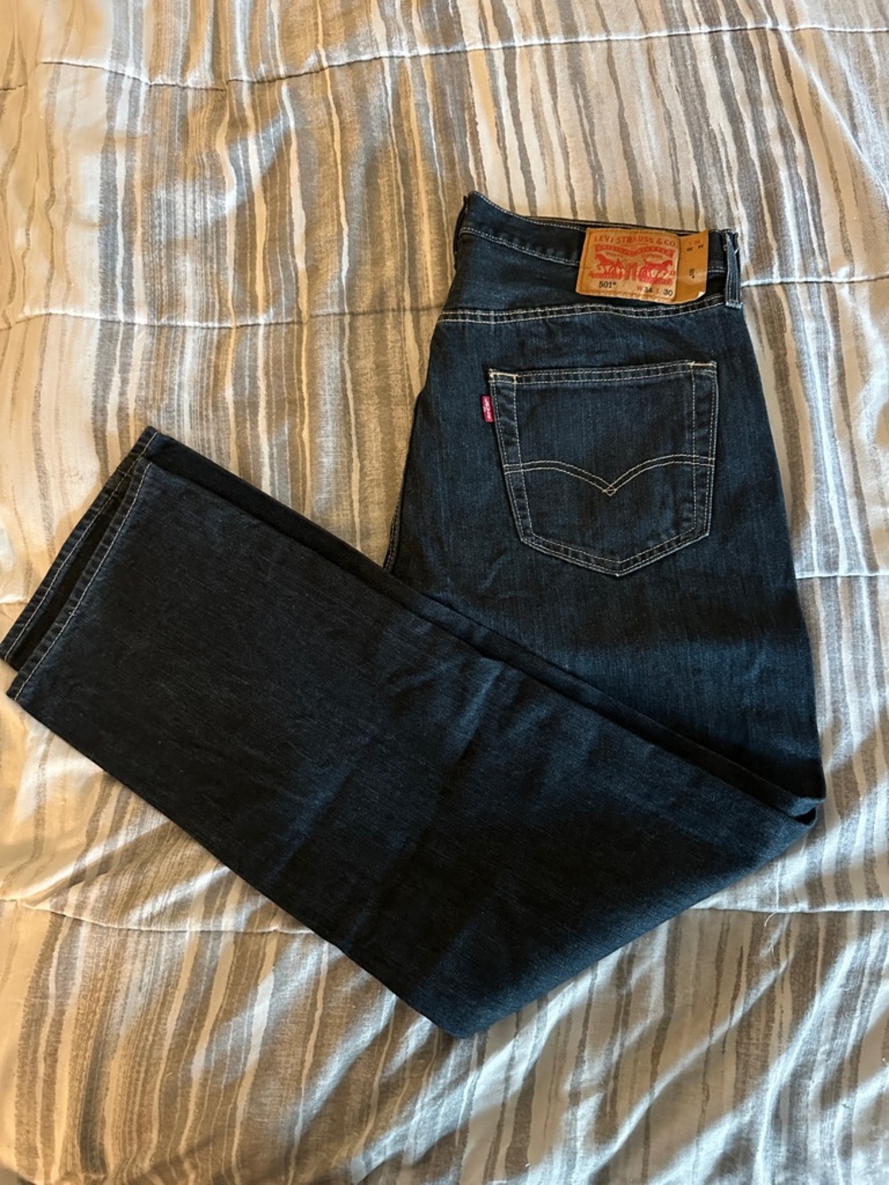Levi's Men’s Straight Jeans in Dark Indigo